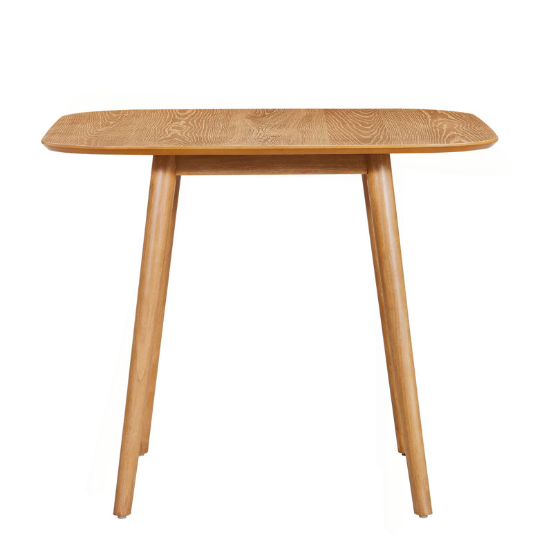Table de salle à manger moderne moderne carrée, Naturel