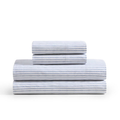 Ensemble de draps en coton percale Tommy Hilfiger