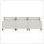 Module de canapé 94 po x 35 po à 3 places pour canapé modulaire modulaire, siège large, canapé en chenille avec coussins décoratifs, mobilier d'intérieur rembourré pour salon, chambre à coucher, appartement-1800002977