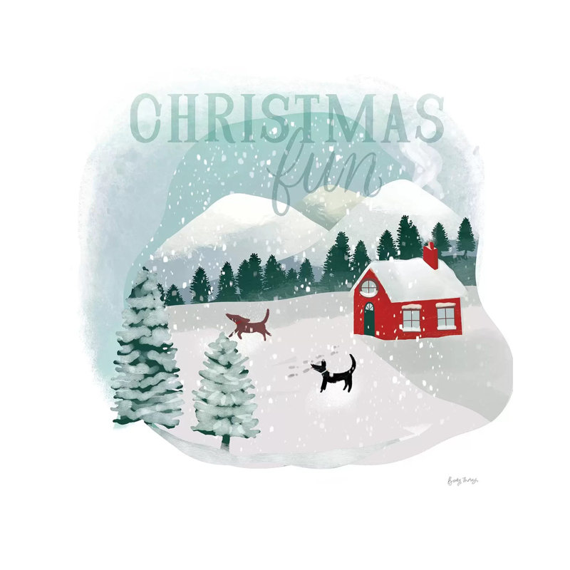 Winter Wonderland III by Becky Thorns - Wrapped Canvas Print, 30.48 cm H x 30.48 cm W