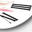 Horloge murale rétro vintage avec plumes d'oiseaux - Bohème et éclectique-60280845