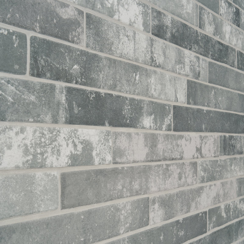Bantry 1.88 In. X 17.71 In. Matte Porcelain Floor And Wall Tile (8.28 Sq. Ft. / Case), Light Gray