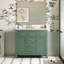 Meuble-lavabo moderne 36 po avec 4 tiroirs et 2 portes à fermeture douce-776784276