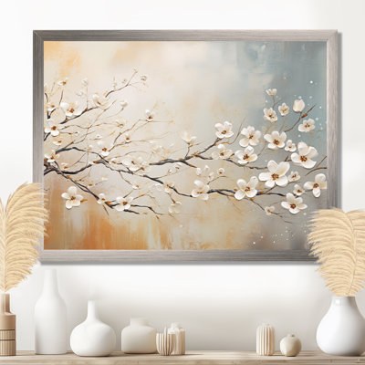 Dogwood Blooms Sunset - art mural cornouiller