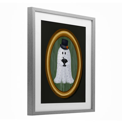 Portrait d'un garçon fantôme, reproduction sous verre, design par Jennifer Stith