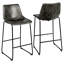 Essoura Upholstered Counter Stool with Metal Frame