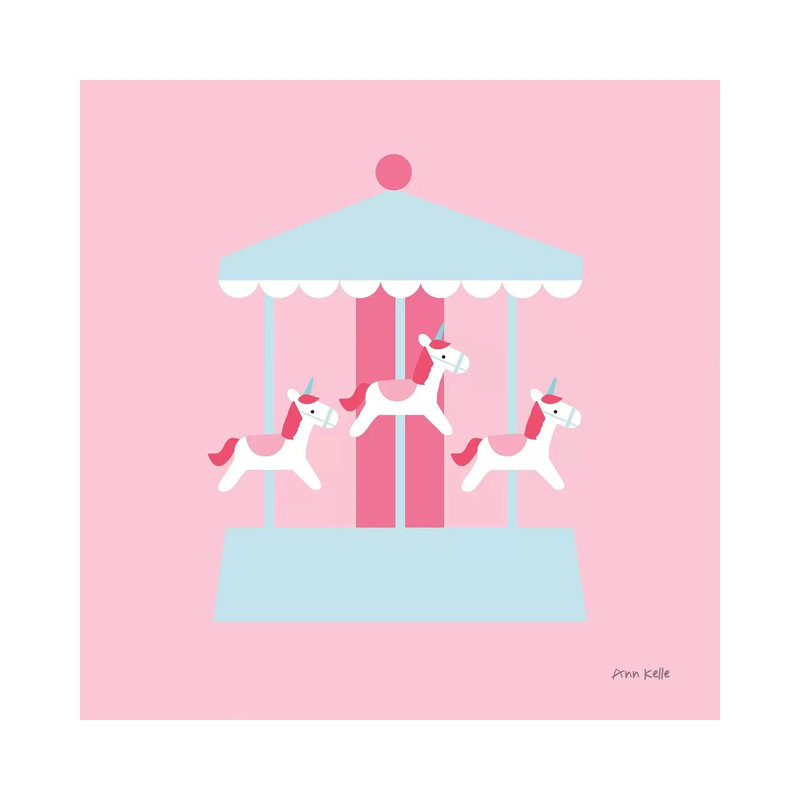 Merry Go Round by Ann Kelle - Wrapped Canvas Print, 30.48 cm H x 30.48 cm W