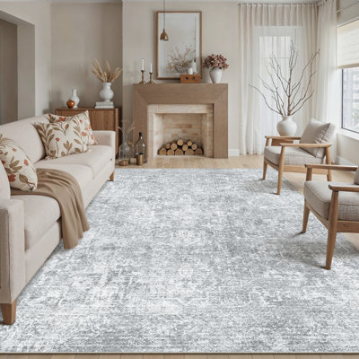 Tapis gris rétro