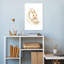 Baby Bunny Moon Abstract Contemporary Rabbit Forest Landscape Wall Art Print 1 Piece Wrapped Canvas Wall Art-722592714