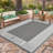 Waterproof Reversible Outdoor Area Rug 9*12ft - Lightweight Plastic Straw Mat - UV Resistant, Easy Clean - Modern Grey and White - Perfect for Garden, Deck, Porch-590717947-590717926