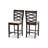 Upholstered Counter Stool with Solid Wood Frame-675855705