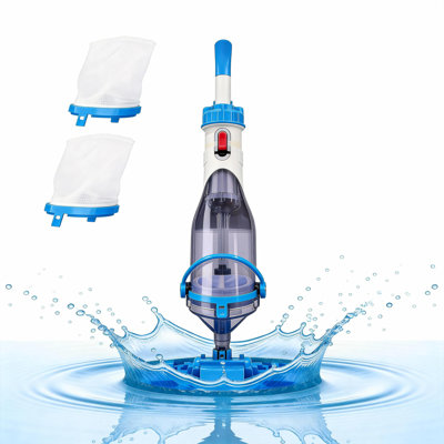 Cordless Handheld Pool Vacuum with Telescopic Pole, Rechargeable Handheld Hot Tub SPA Pool Cleaner Vacuum for Above Ground/Inground Pools, 18.5GPM Powerful Suction, Running time up to 1H