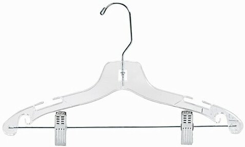 Plastic Suit Nursery Kids Hanger with Clips for Skirt/Pants (Set of 100) Only Hangers Inc.