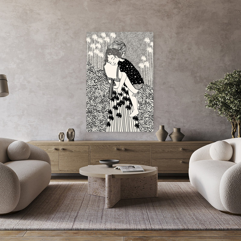 Art contemporain contemporain, H 48 po x l 32 po