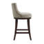 Tabouret de bar en chenille taupe Lucia-113050971-113050972-128764352