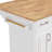 Kitchen Island with Drop Leaf, 4 Doors and 3 Drawers-1290588448