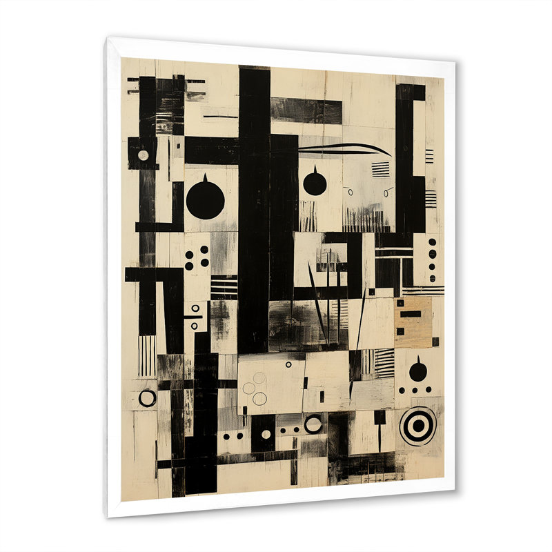 Lithographie urbaine et noire I, reproduction sur toile, H 40 po x l 30 po x P 1,5 po, Cadre photo blanc