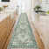 Washable Oriental  Area Rugs Non slip Green Rugs