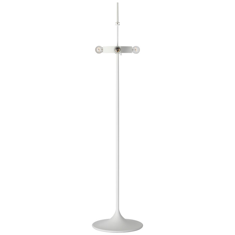 Barbara Barry Spinet 62" Floor Lamp with Shade, White, Matte White