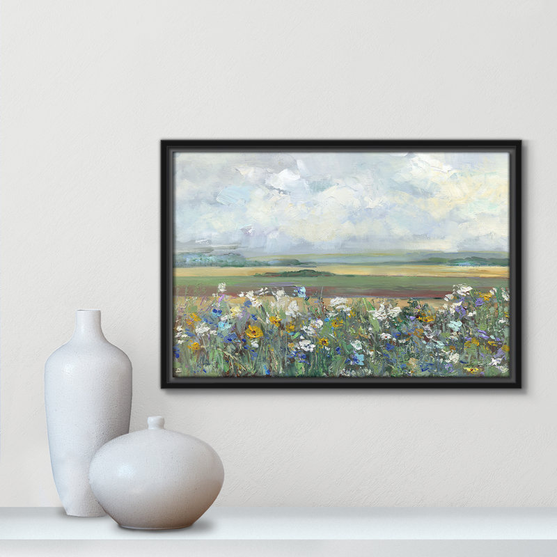 «Far Afield Print» par Sally Swatland, H 13,5 po x l 19,5 po, Noir