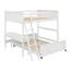 Full Over Full Bunk Bed With Desk