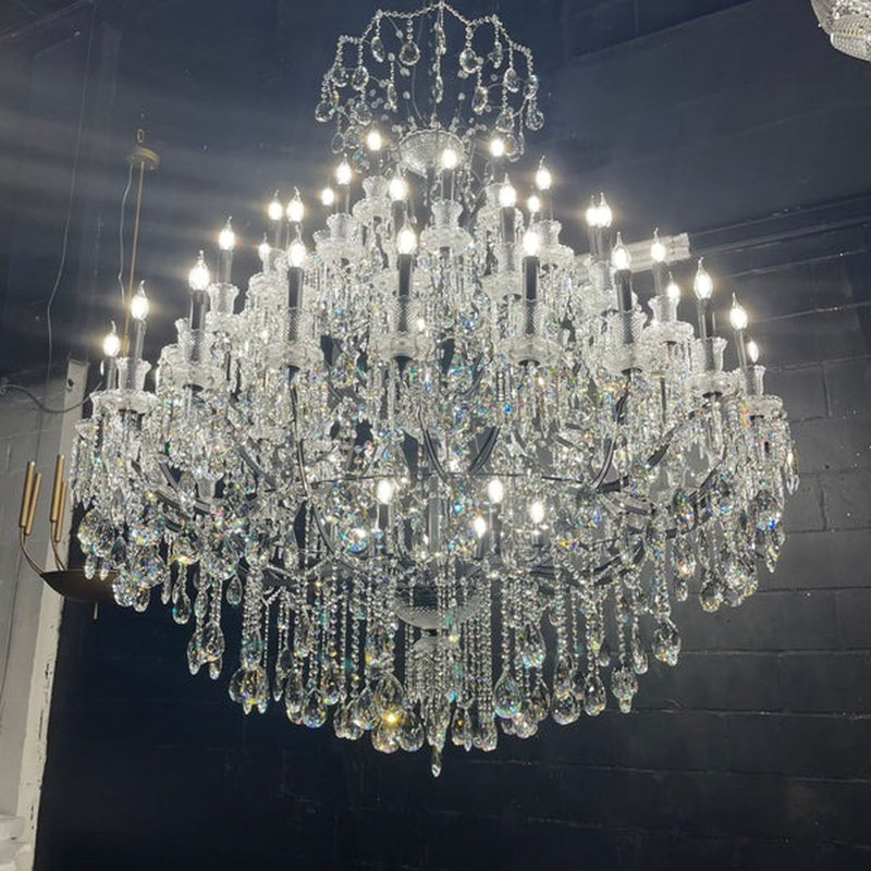 66 - Light Dimmable Chandelier, Chrome