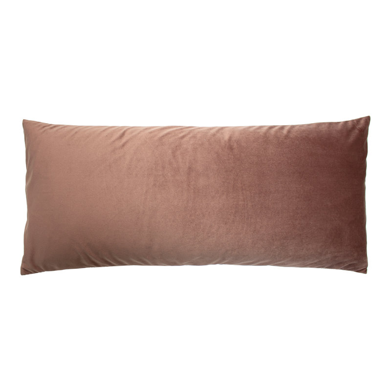 Paoletti Malaysian Floral Rectangular Throw Cushion, Feather, Rose