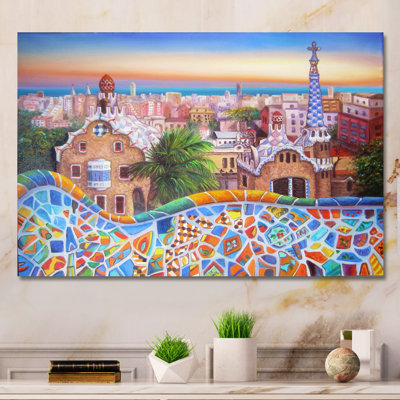 «Barcelona City», impression sur toile, paysage de voyage européen - Barcelona City