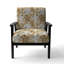 Fauteuil décoratif rétro à motif de cadre victorien rétro et cadre éclectique rétro-2021202053