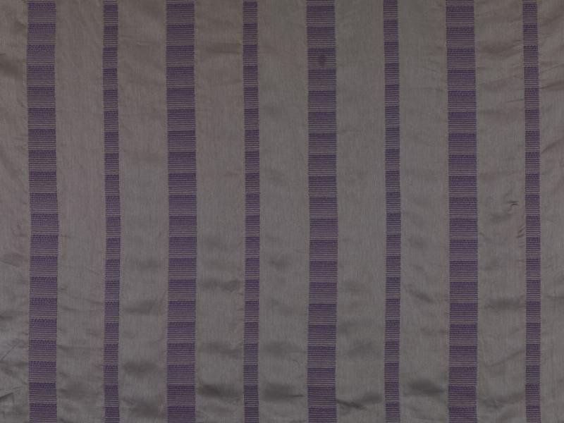 Laura Kirar II Merida Stripe Fabric, Plum