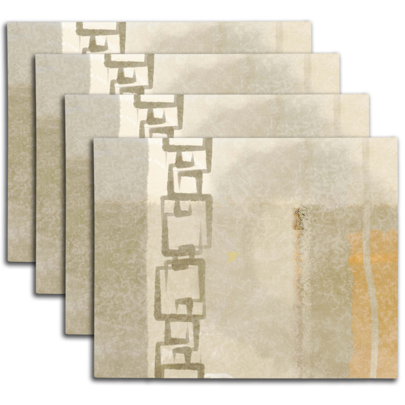 Polyester Abstract Rectangle Placemat