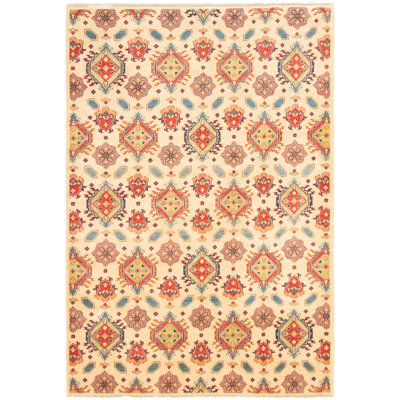 Tapis beige/ivoire en laine sud-ouest Gadde