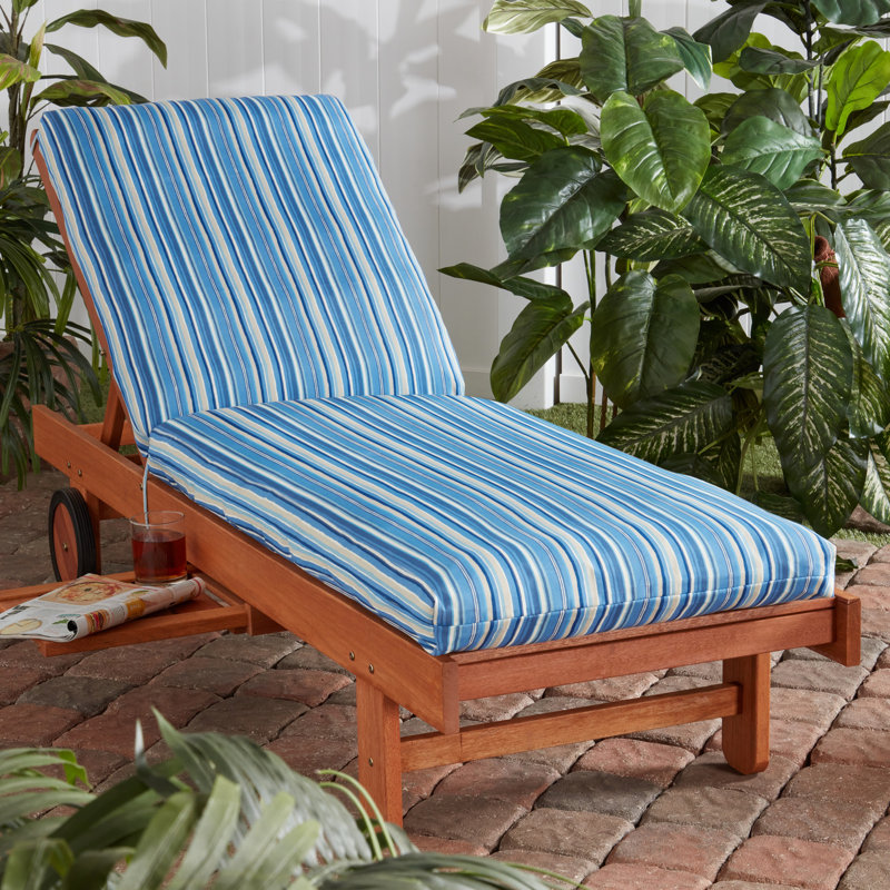 Coussin de chaise longue d'extérieur, Saphir