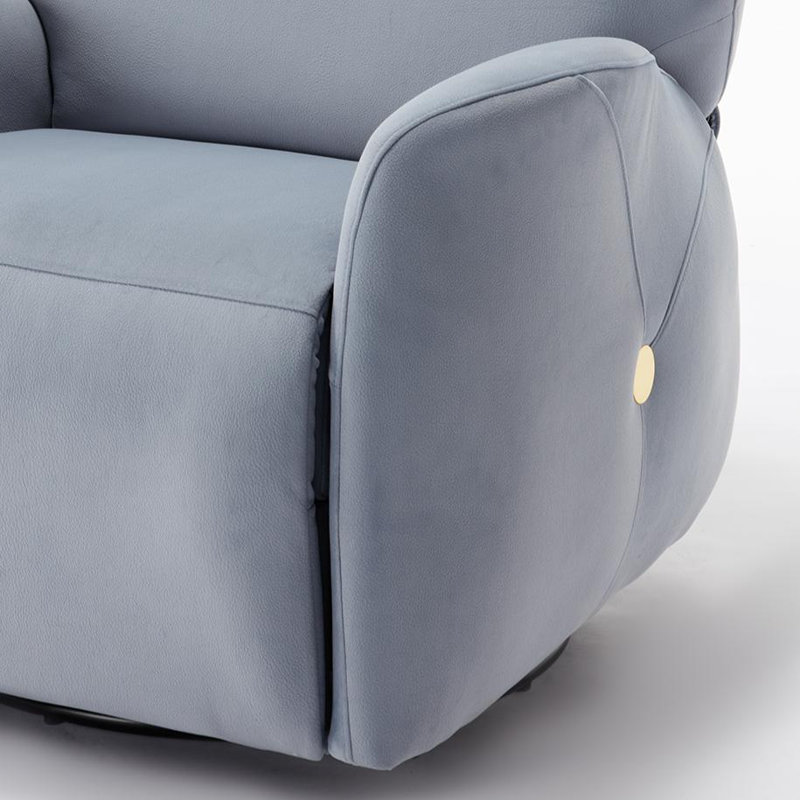 Fauteuil inclinable électrique pivotant et berçant Deborah, Bleu