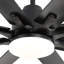 52 po. Grand ventilateur de plafond avec lumière à DEL à intensité variable et 8 pales en ABS, moteur à télécommande réversible pour salon