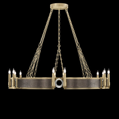 Mirage 12 - Light Wagon Wheel Chandelier