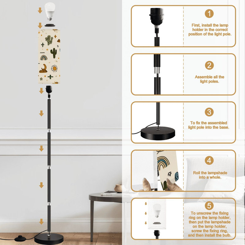 Lampe sur pied Cactus Mountains Boho