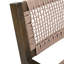 2 chaises de salle à manger tressées brunes - bois et corde, ajustement ergonomique pour le confort, outils d'installation 2 + support de posture, processus facile-782756120