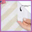 Rideau de douche beige à rayures blanches extra long-2129394695