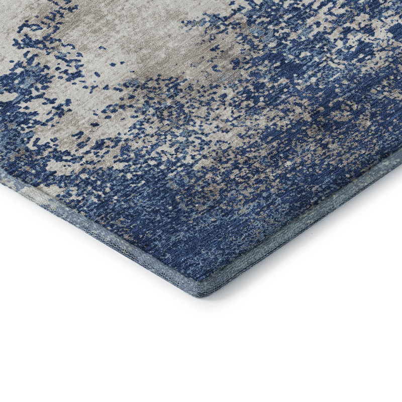 Premium Machine Washable Birchview AMF1027 Modern Rug, Runner 2'3" x 7'6"