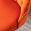 De 2 sièges pivotants en velours orange moderne, siège réglable de 25 à 33 pouces, base stable de 17,7 pouces pour la maison et l'îlot de cuisine - hauteur, base de 17,7 po de large, îlot de pub confortable à l'arrière,-191111664