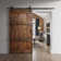 Castle Series 84'' Solid Wood Paneled Satin with Installation Hardware Kit Barn Door