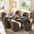 Upholstered Fully Assembled Swivel Dining Chair-504254958