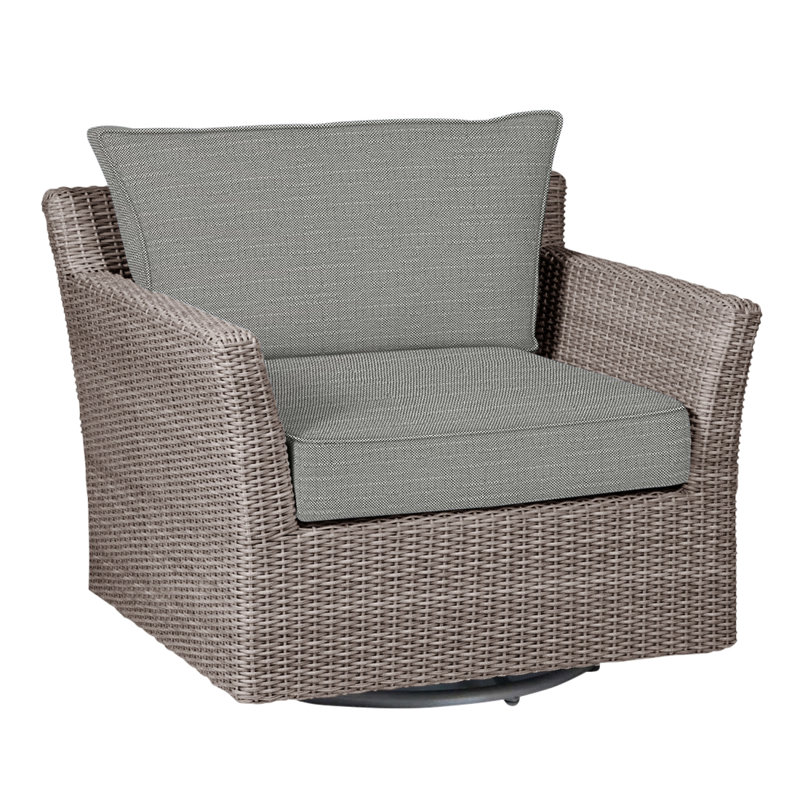 Fauteuil oscillant tissé Club - Huître, Welt, InsideOut® Rollo ‑ lin argent, Huître