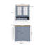 3023 Bianco 2 Pieces 600mm Bathroom Furniture Suite