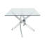 120Cm Wide Clear Glass Top Coffee Table