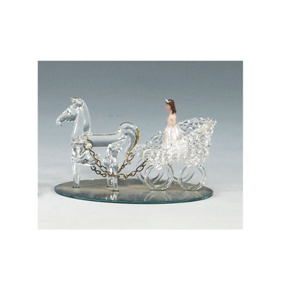 Figurine de cheval en verre cristal Rosalinda