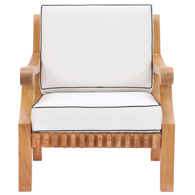 Teak Deep Seating Patio Chair with Cushions