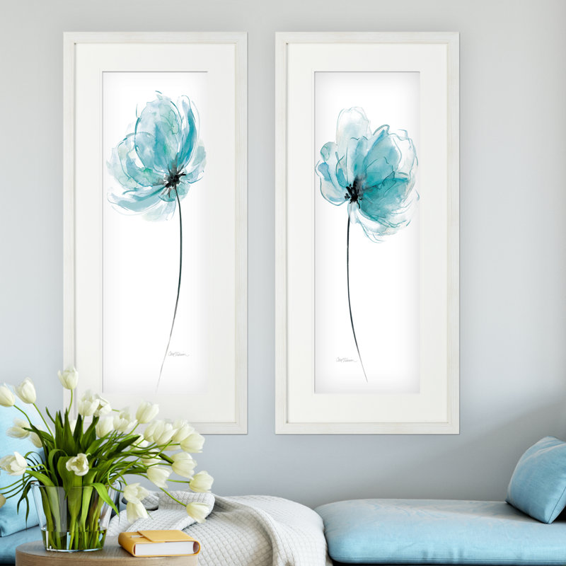 Quiet Contemplation - ensemble de 2 reproductions de cadres photo, Blanc