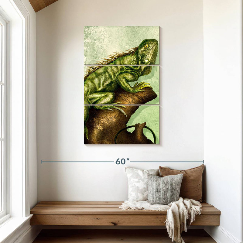 Brampt Iguana, 45" H x 28" W